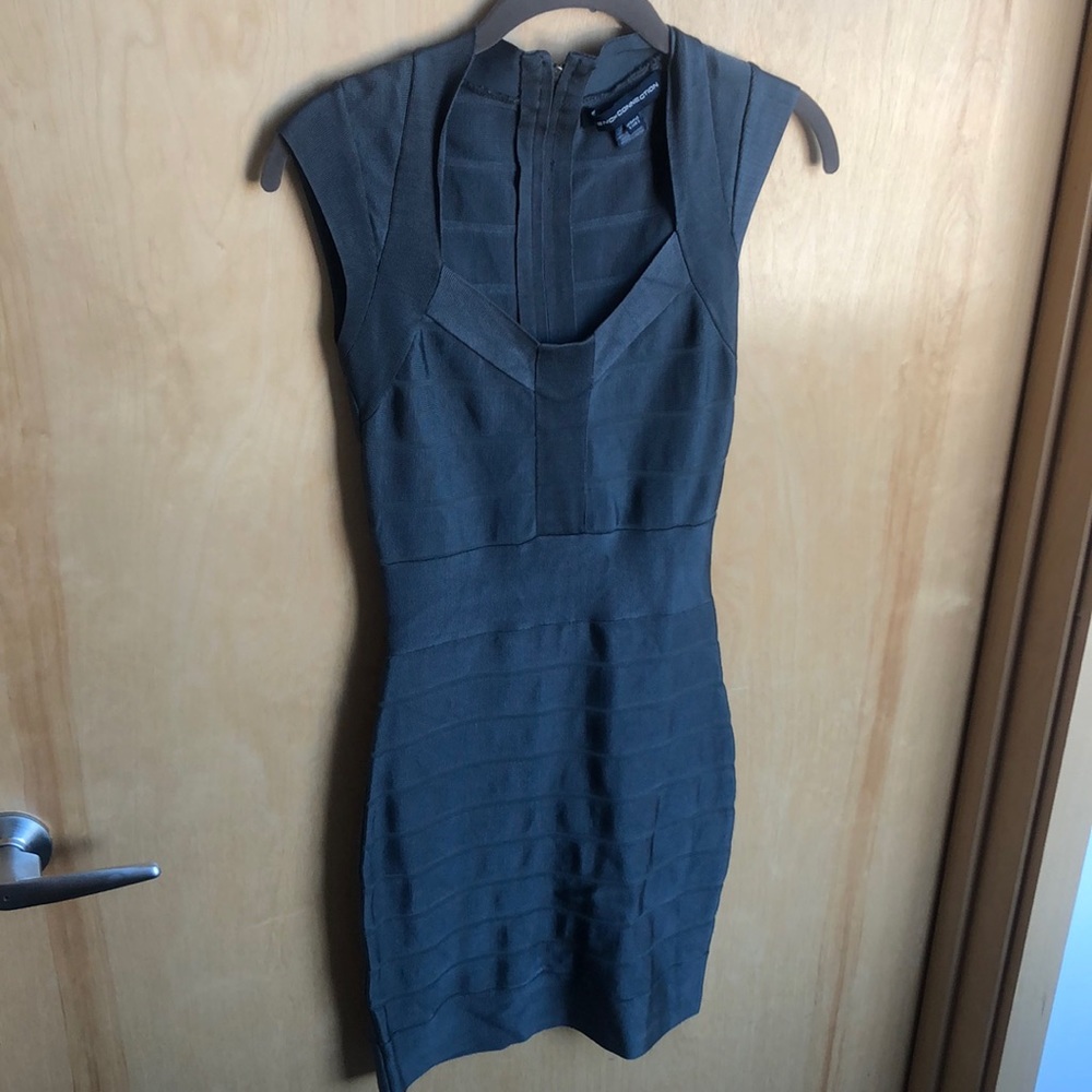 French connection gray bandage dress